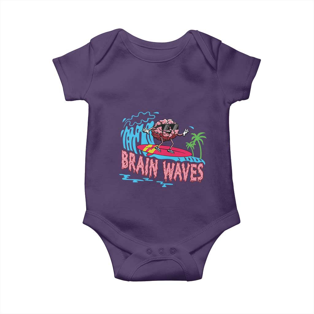 Funny Brain Waves Neuroscience Baby Onesie