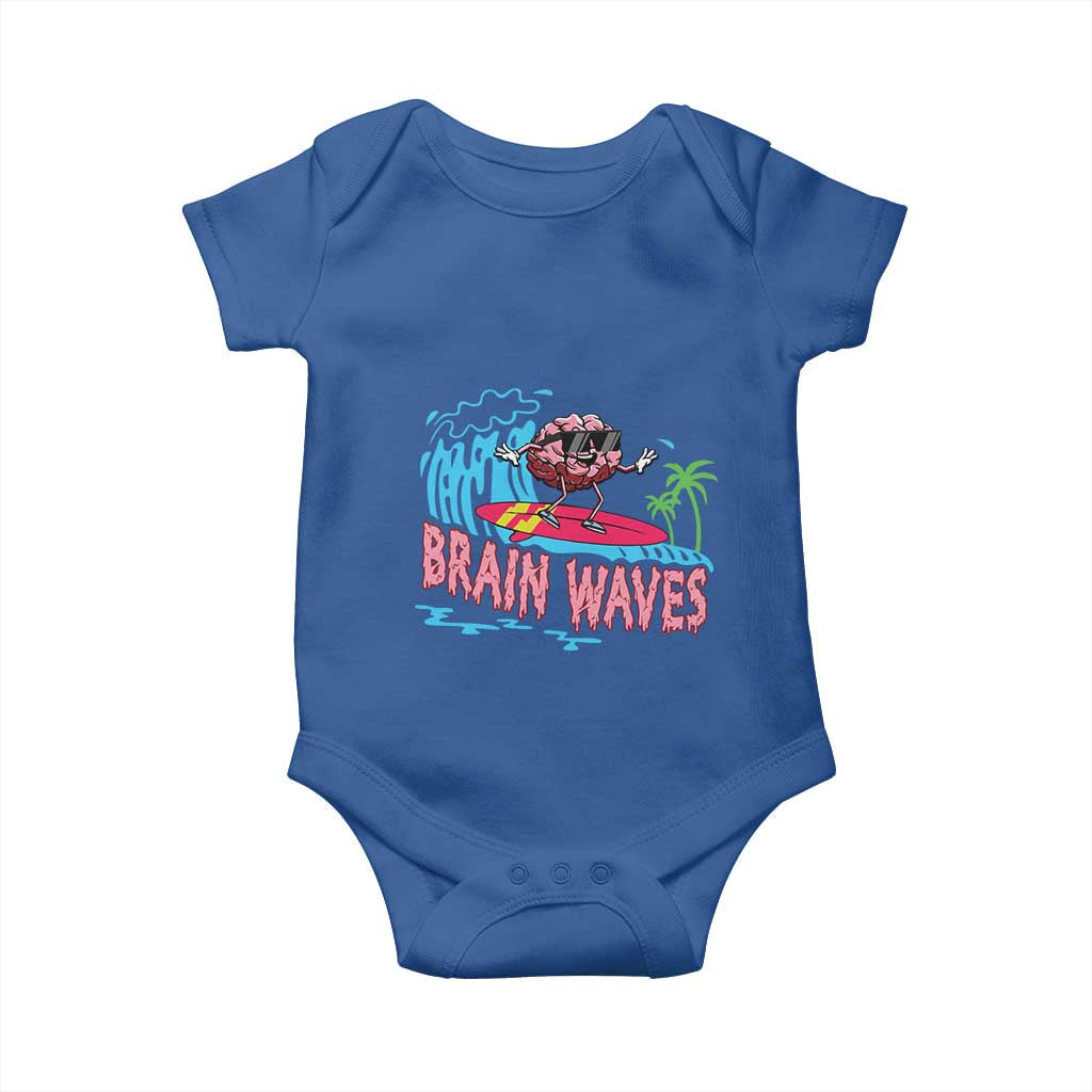 Funny Brain Waves Neuroscience Baby Onesie