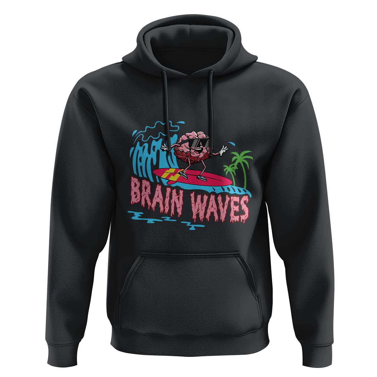 Funny Brain Waves Neuroscience Hoodie