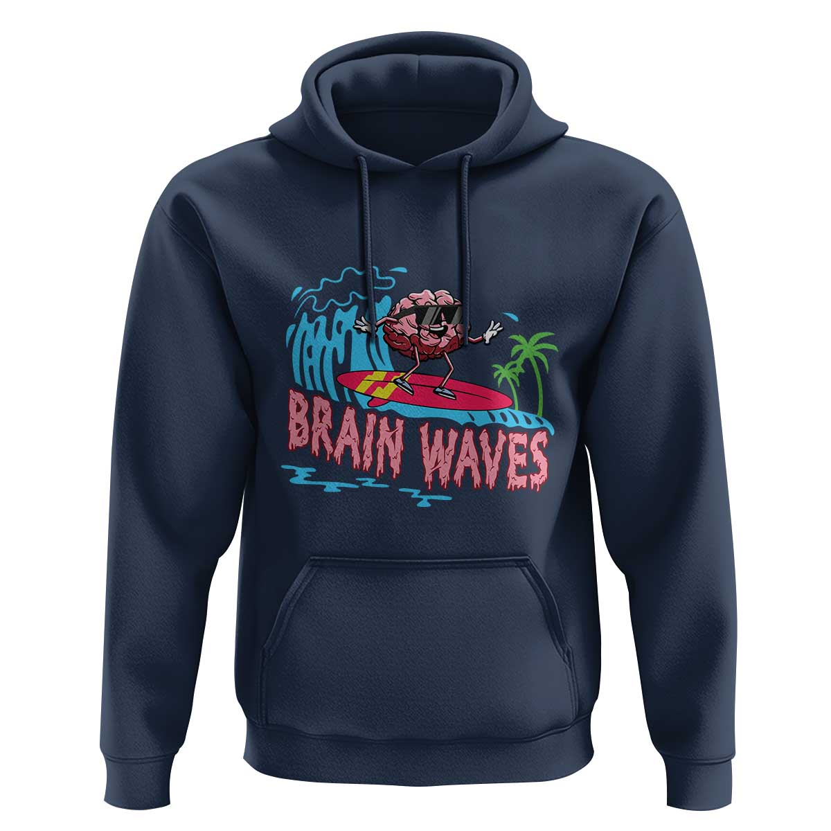 Funny Brain Waves Neuroscience Hoodie
