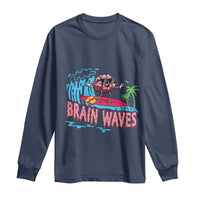 Funny Brain Waves Neuroscience Long Sleeve Shirt