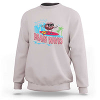 Funny Brain Waves Neuroscience Sweatshirt