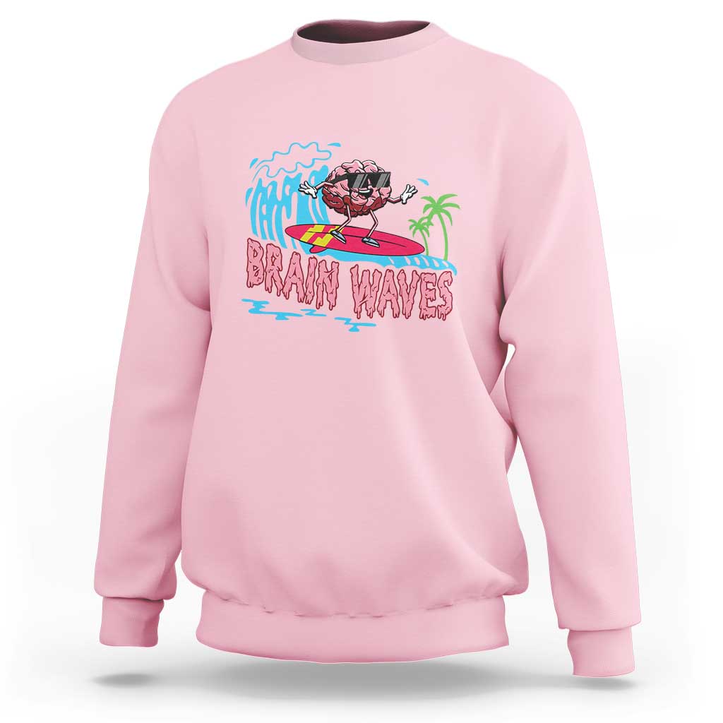 Funny Brain Waves Neuroscience Sweatshirt