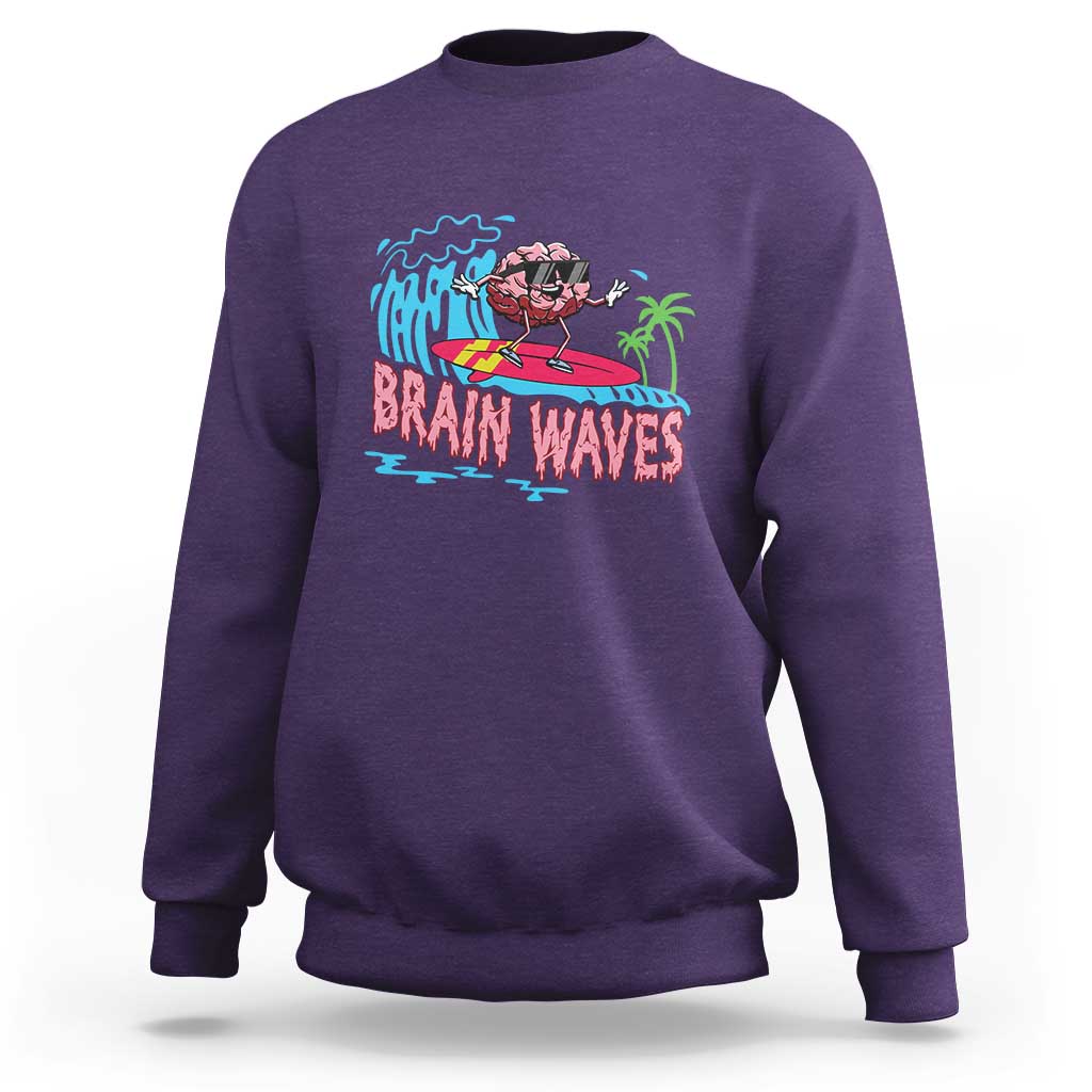 Funny Brain Waves Neuroscience Sweatshirt