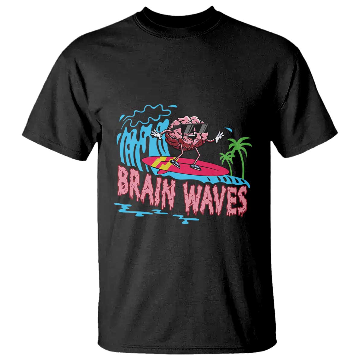 Funny Brain Waves Neuroscience T Shirt