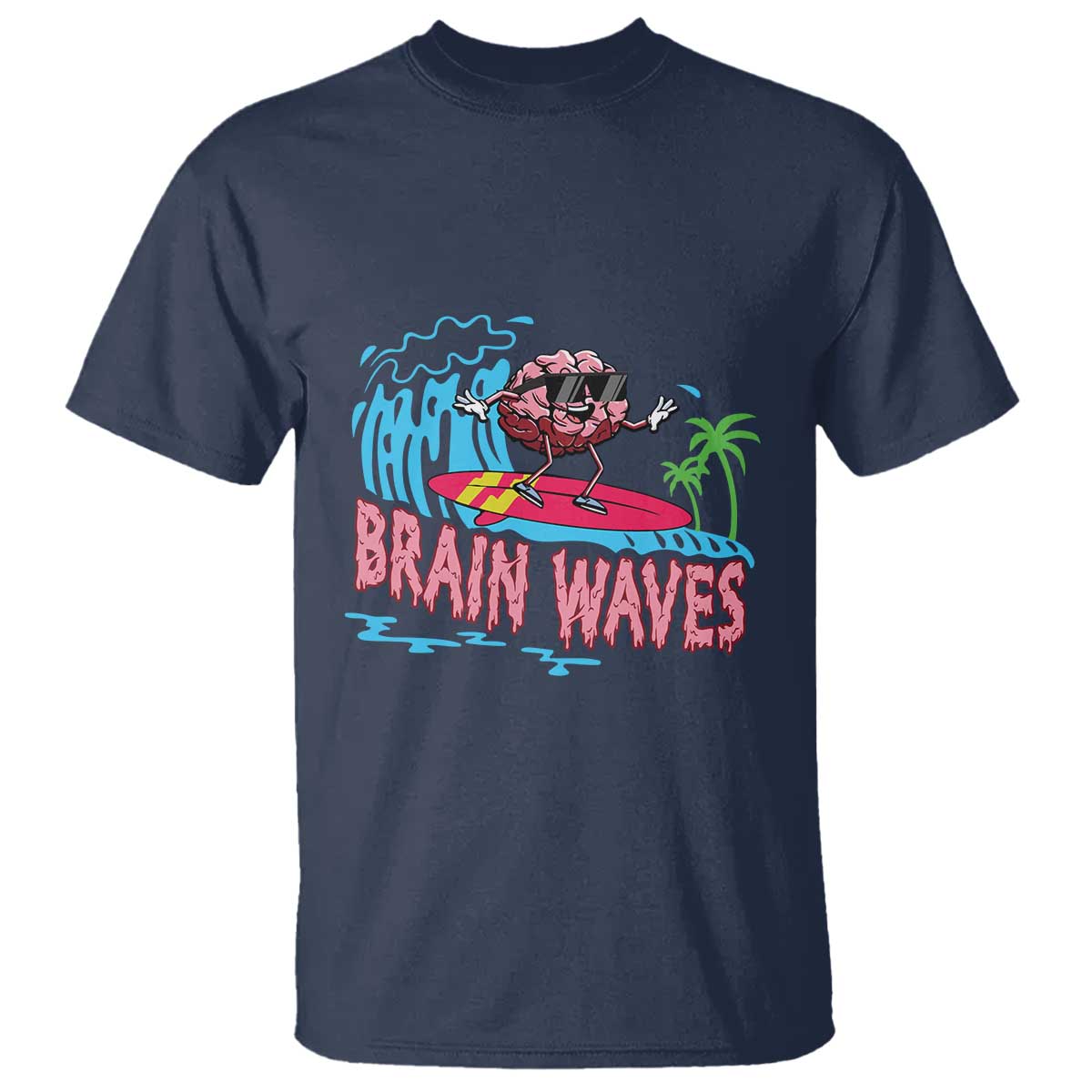 Funny Brain Waves Neuroscience T Shirt