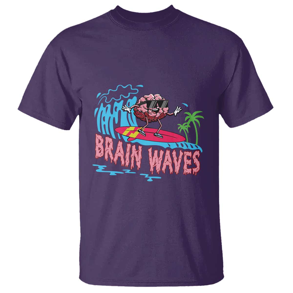 Funny Brain Waves Neuroscience T Shirt