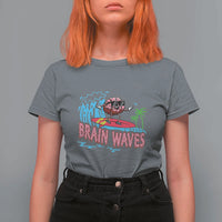 Funny Brain Waves Neuroscience T Shirt For Women