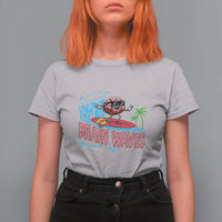 Funny Brain Waves Neuroscience T Shirt For Women
