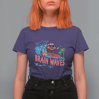 Funny Brain Waves Neuroscience T Shirt For Women