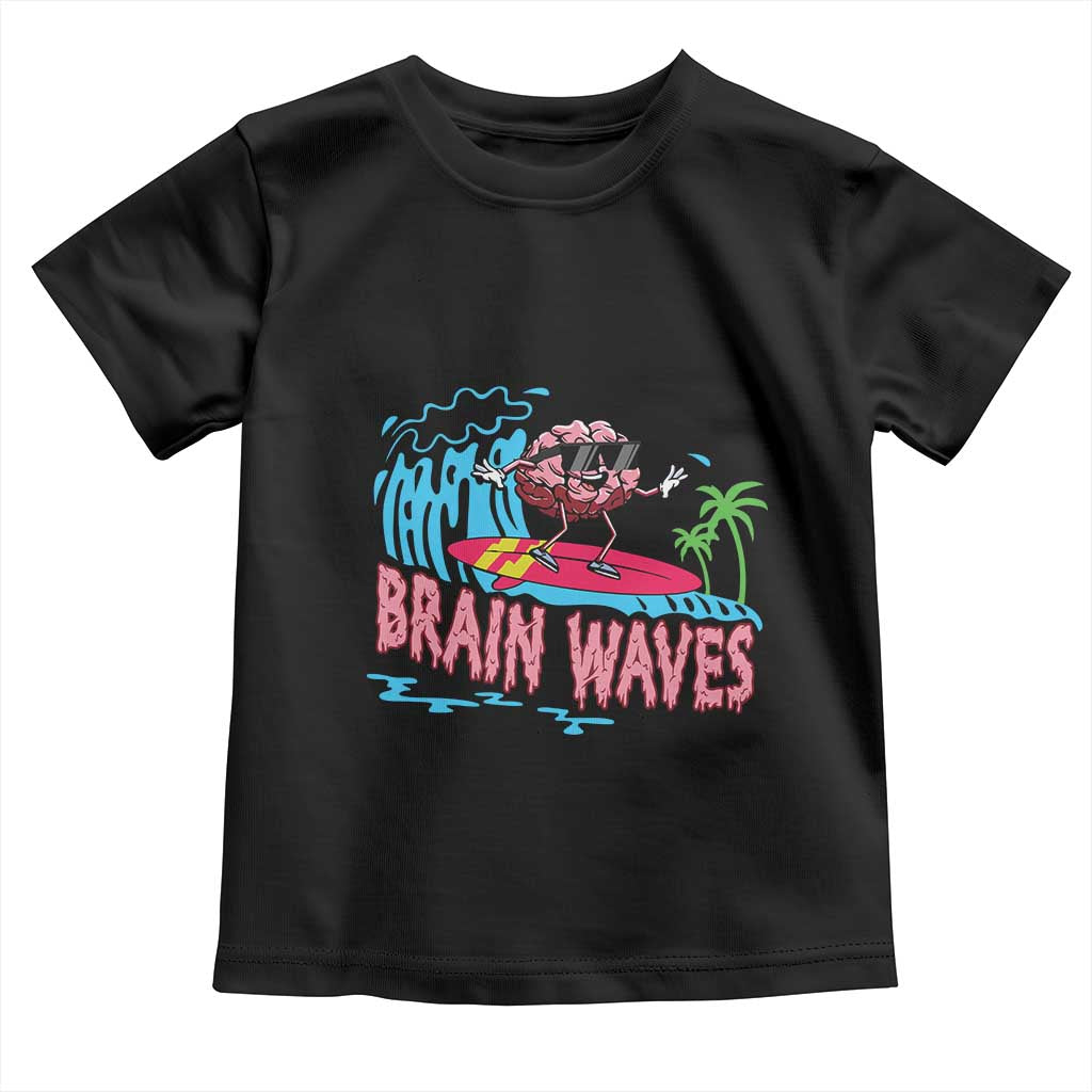 Funny Brain Waves Neuroscience Toddler T Shirt
