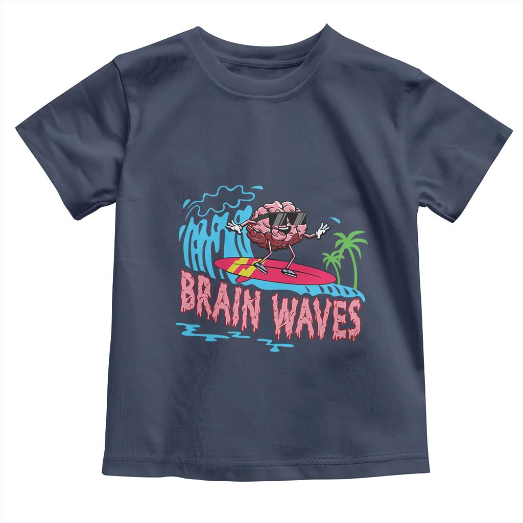 Funny Brain Waves Neuroscience Toddler T Shirt