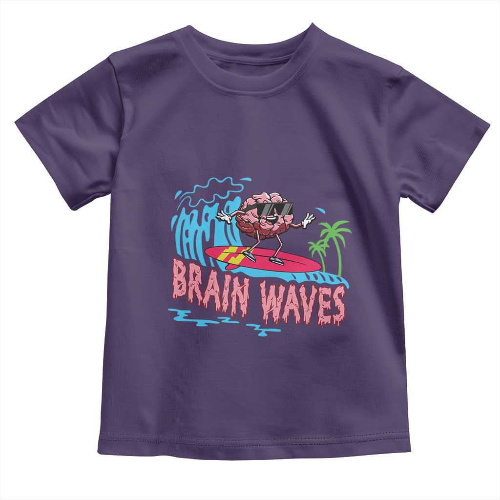 Funny Brain Waves Neuroscience Toddler T Shirt