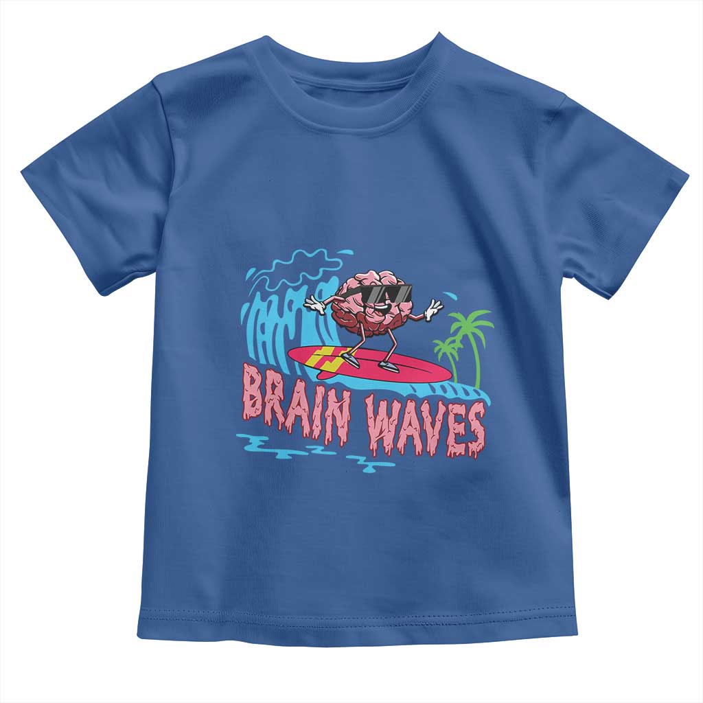 Funny Brain Waves Neuroscience Toddler T Shirt