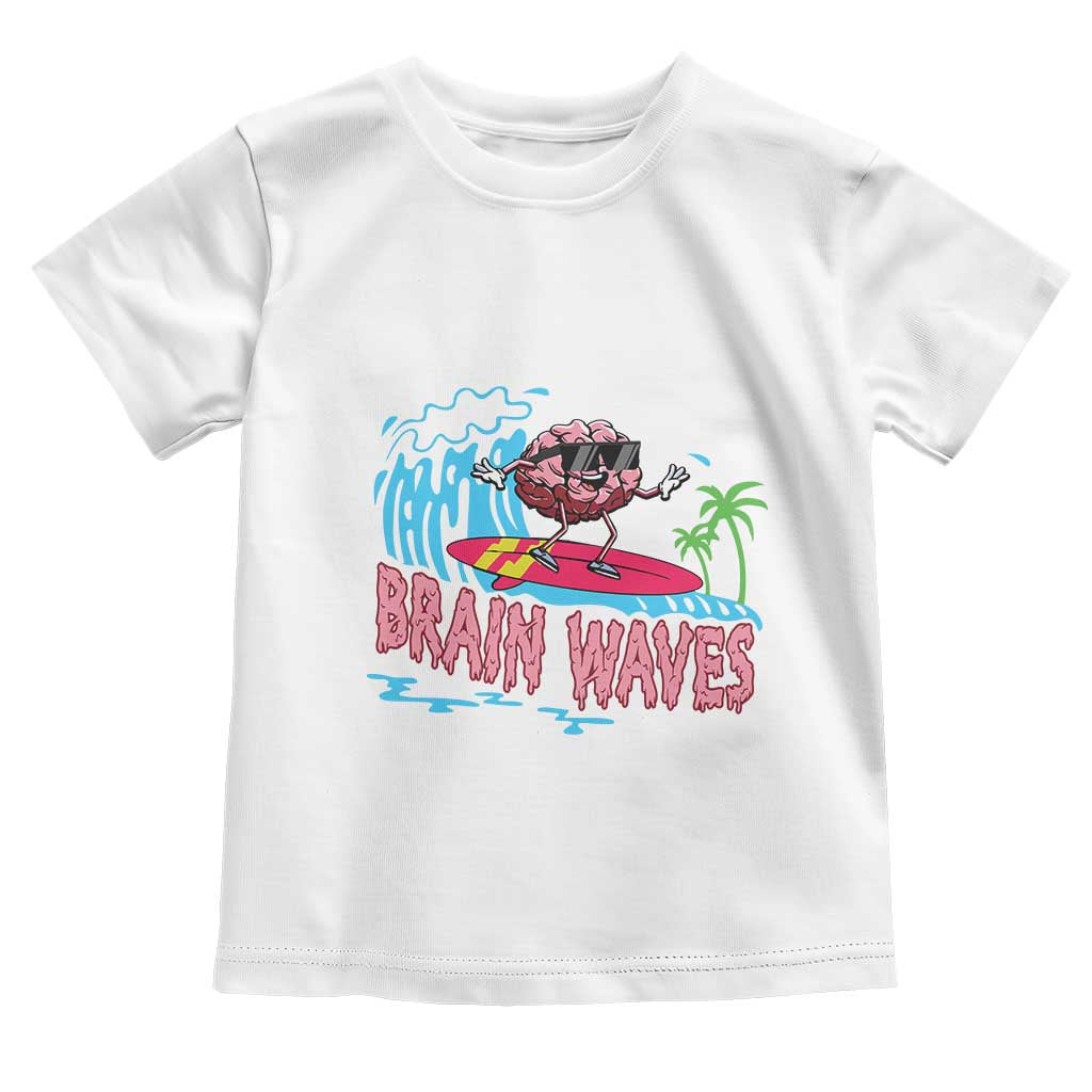 Funny Brain Waves Neuroscience Toddler T Shirt