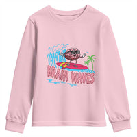 Funny Brain Waves Neuroscience Youth Sweatshirt