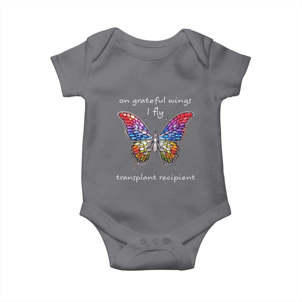 Transplant Recipient Baby Onesie On Grateful Wings I Fly