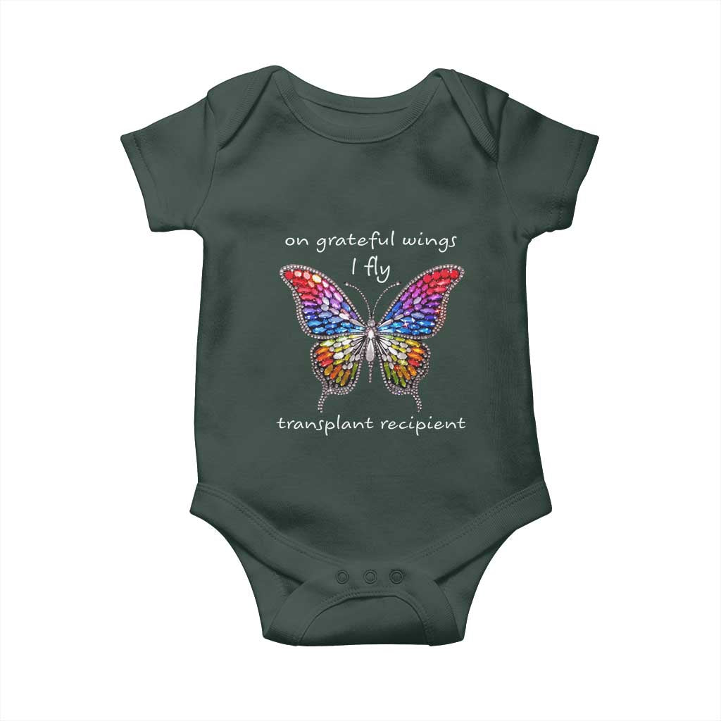 Transplant Recipient Baby Onesie On Grateful Wings I Fly