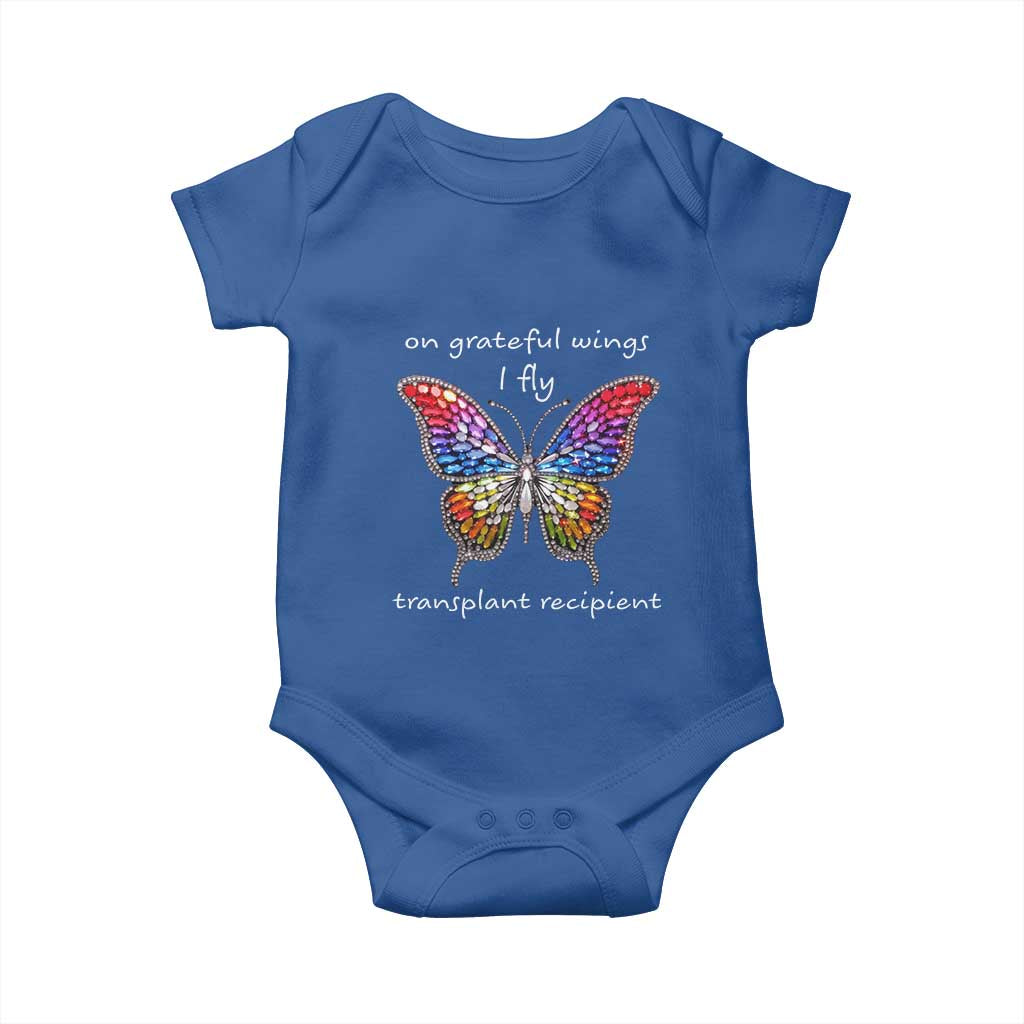 Transplant Recipient Baby Onesie On Grateful Wings I Fly