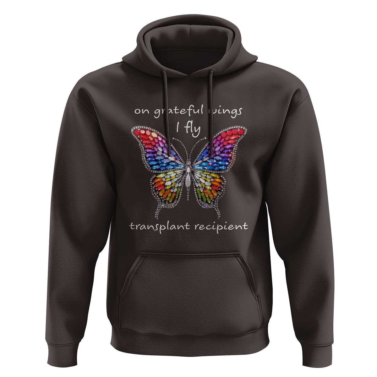 Transplant Recipient Hoodie On Grateful Wings I Fly