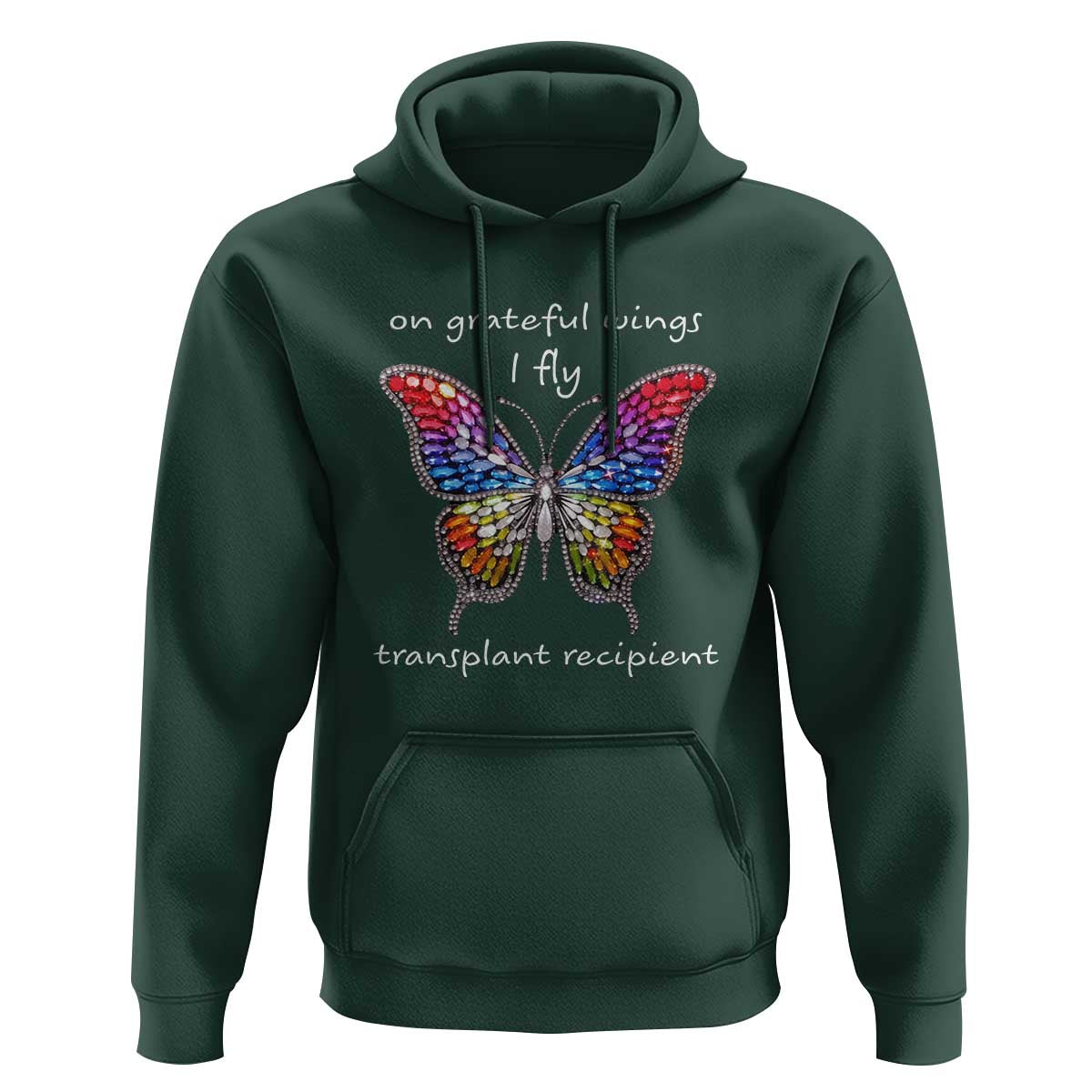 Transplant Recipient Hoodie On Grateful Wings I Fly