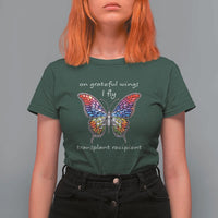 Transplant Recipient T Shirt For Women On Grateful Wings I Fly