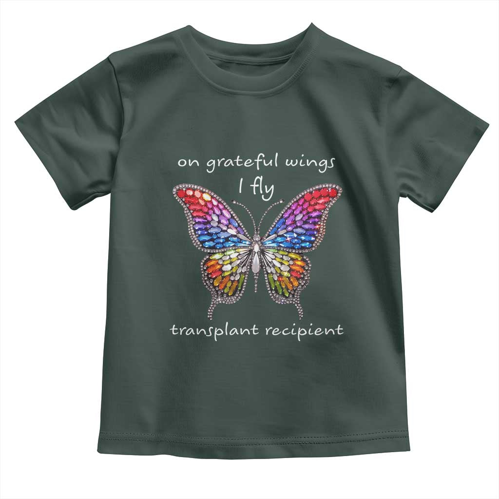 Transplant Recipient Toddler T Shirt On Grateful Wings I Fly