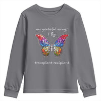 Transplant Recipient Youth Sweatshirt On Grateful Wings I Fly