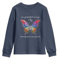 Transplant Recipient Youth Sweatshirt On Grateful Wings I Fly