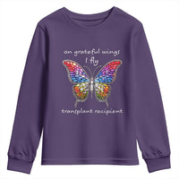 Transplant Recipient Youth Sweatshirt On Grateful Wings I Fly