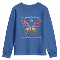 Transplant Recipient Youth Sweatshirt On Grateful Wings I Fly