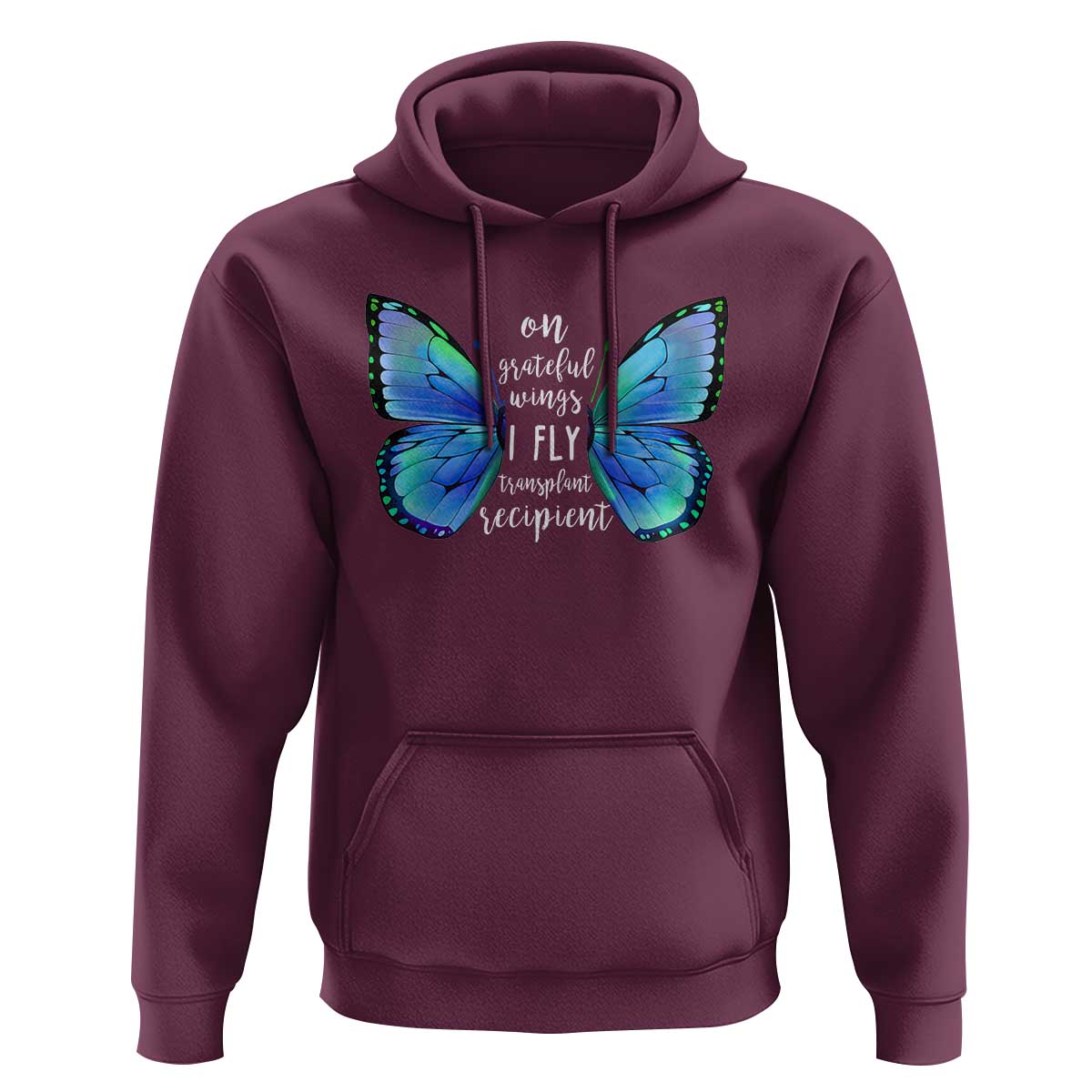 Transplant Recipient On Grateful Wings I Fly Hoodie
