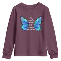 Transplant Recipient On Grateful Wings I Fly Youth Sweatshirt
