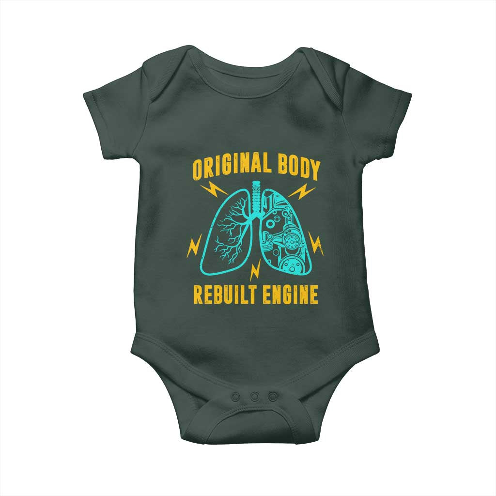 Lung Transplant Surgery Baby Onesie Original Body Rebuilt Engine