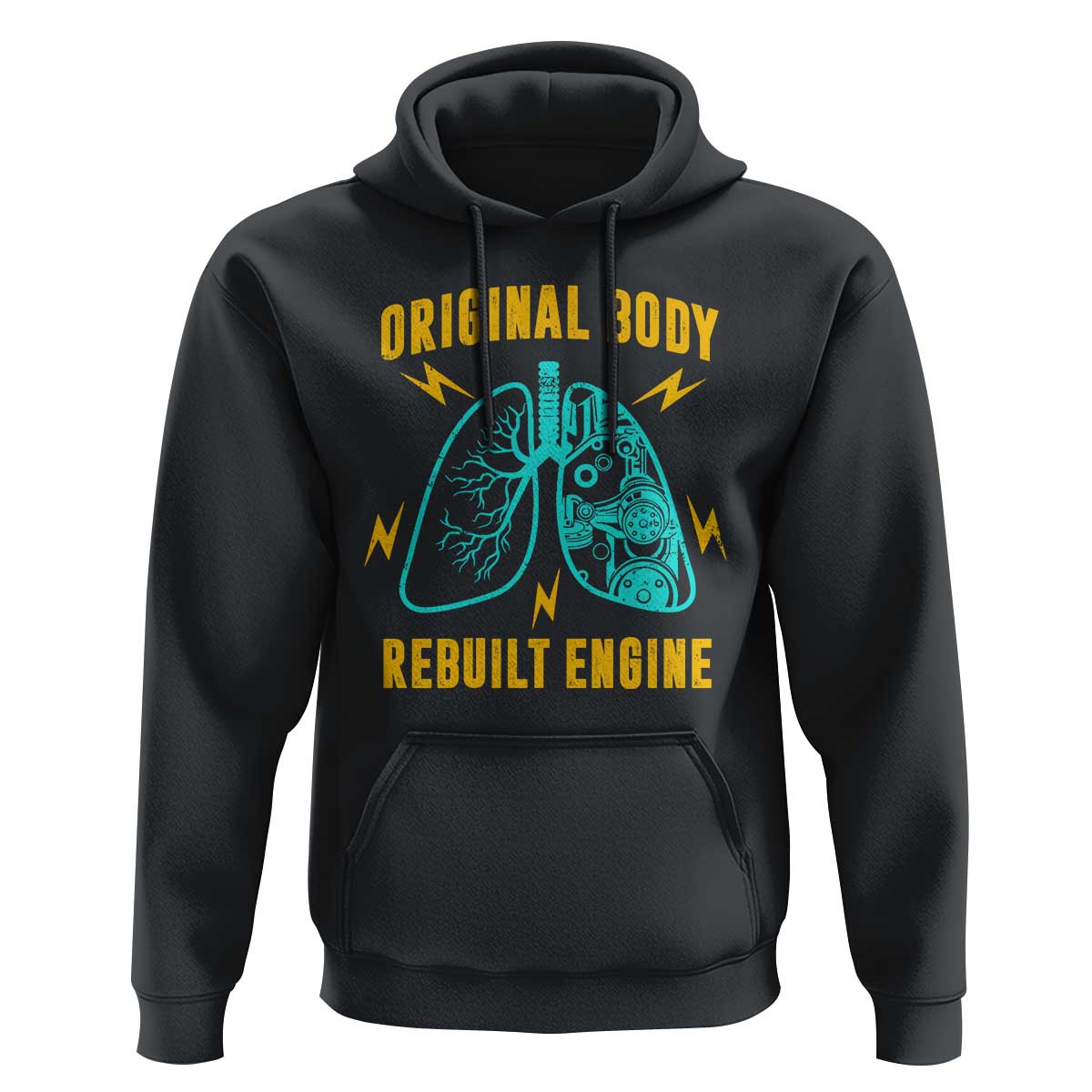 Lung Transplant Surgery Hoodie Original Body Rebuilt Engine