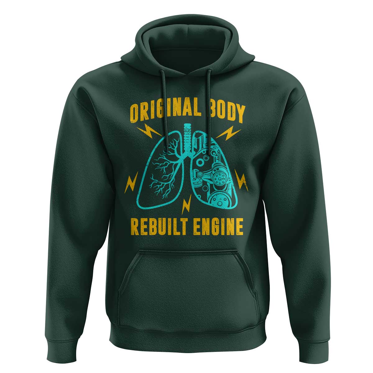 Lung Transplant Surgery Hoodie Original Body Rebuilt Engine