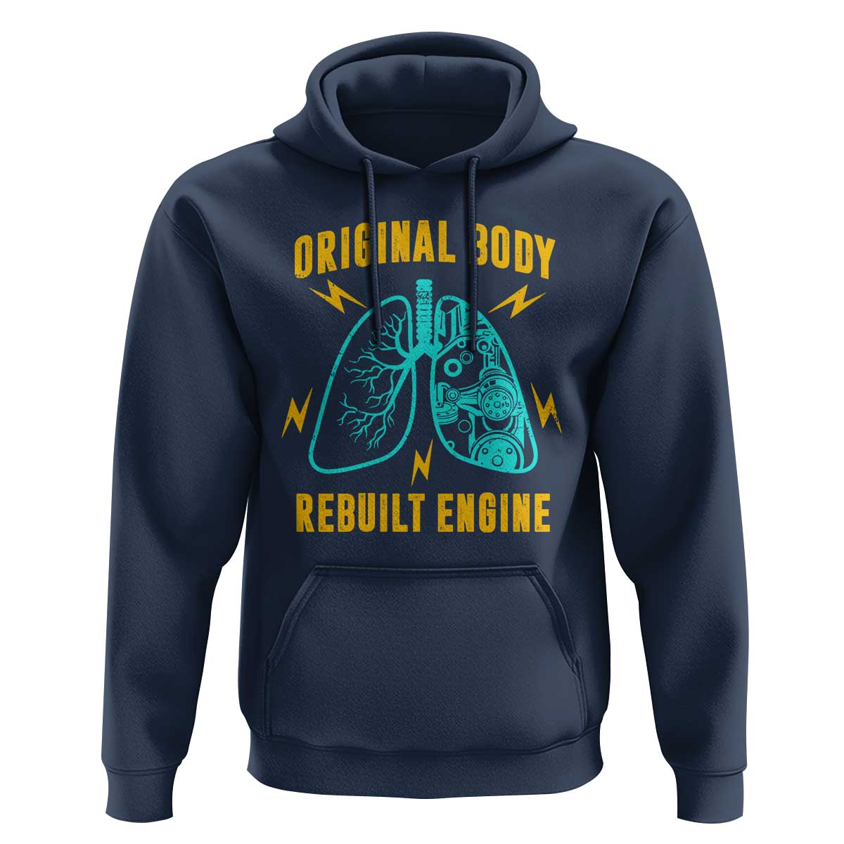 Lung Transplant Surgery Hoodie Original Body Rebuilt Engine