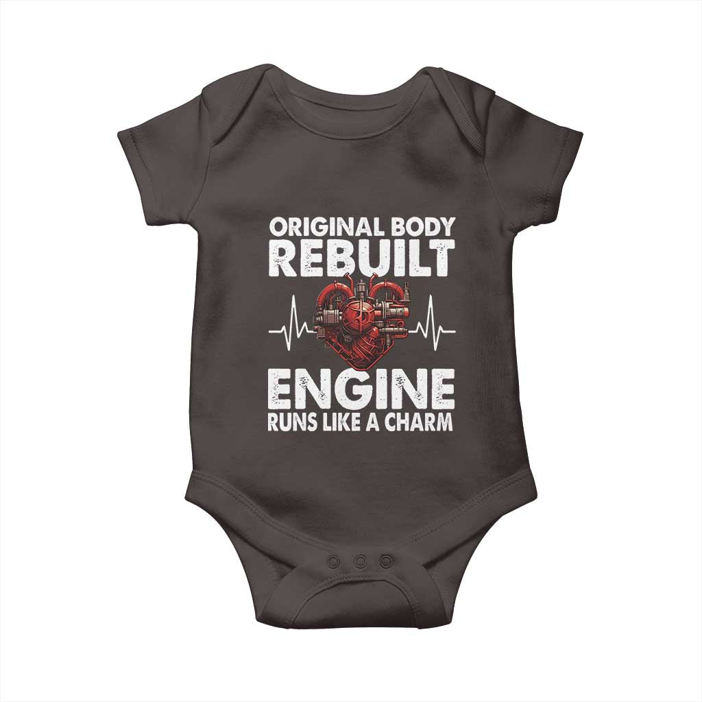 Open Heart Surgery Baby Onesie Original Body Rebuilt Engine Runs Like A Charm