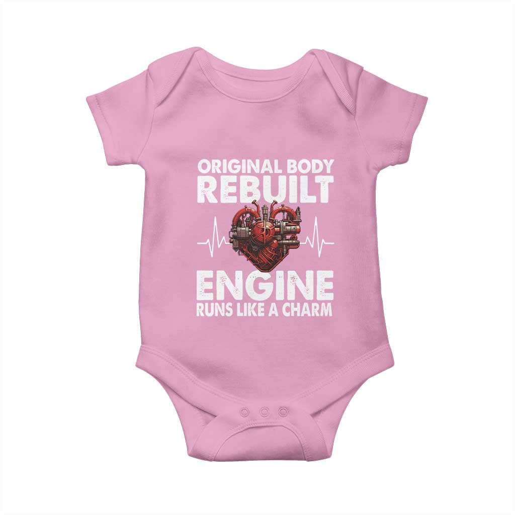 Open Heart Surgery Baby Onesie Original Body Rebuilt Engine Runs Like A Charm