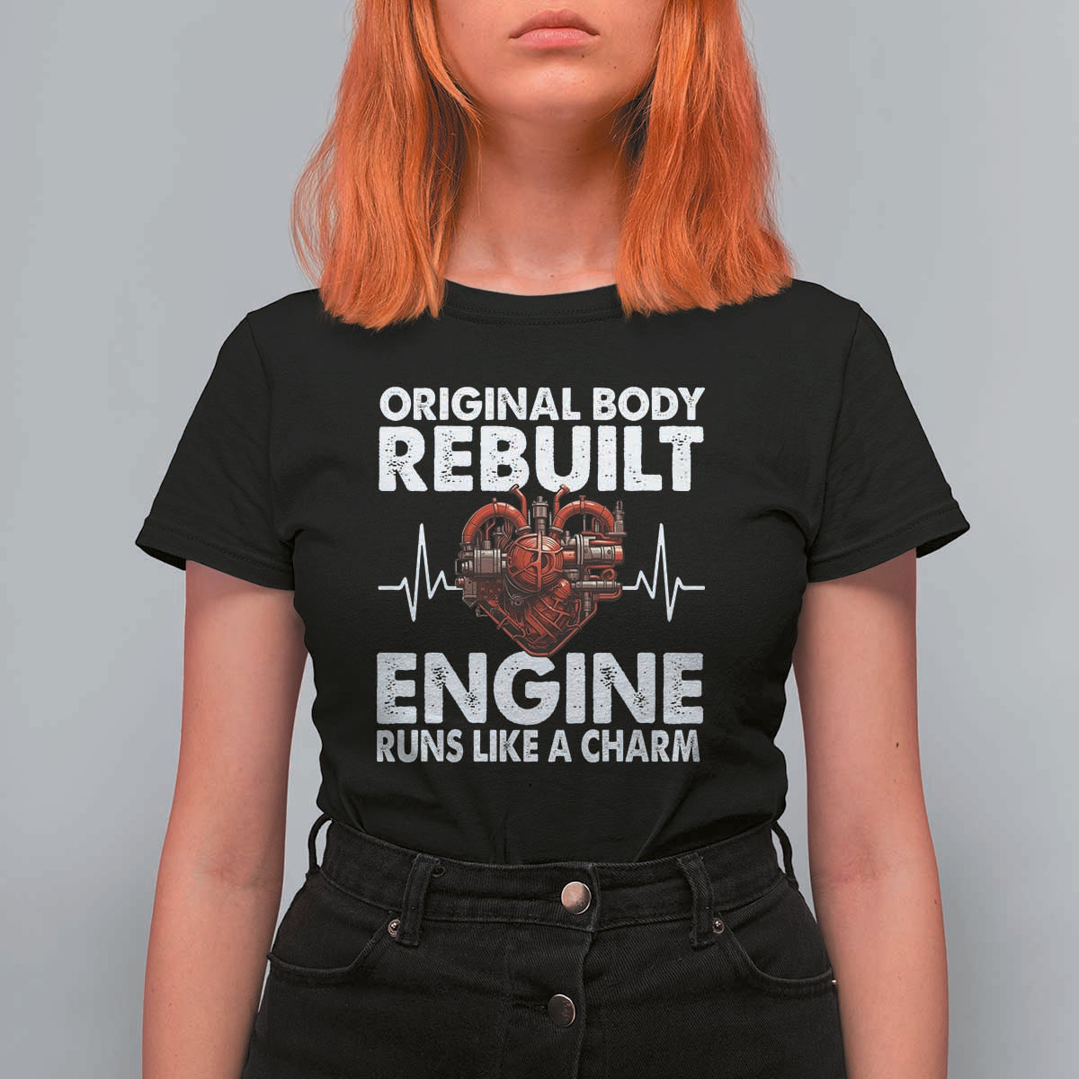 Open Heart Surgery T Shirt For Women Original Body Rebuilt Engine Runs Like A Charm