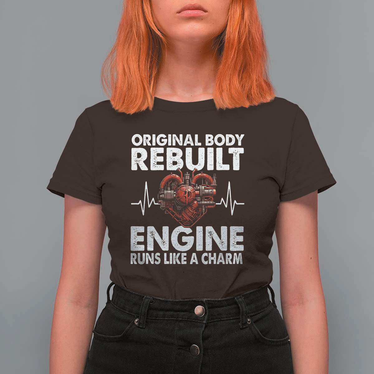 Open Heart Surgery T Shirt For Women Original Body Rebuilt Engine Runs Like A Charm