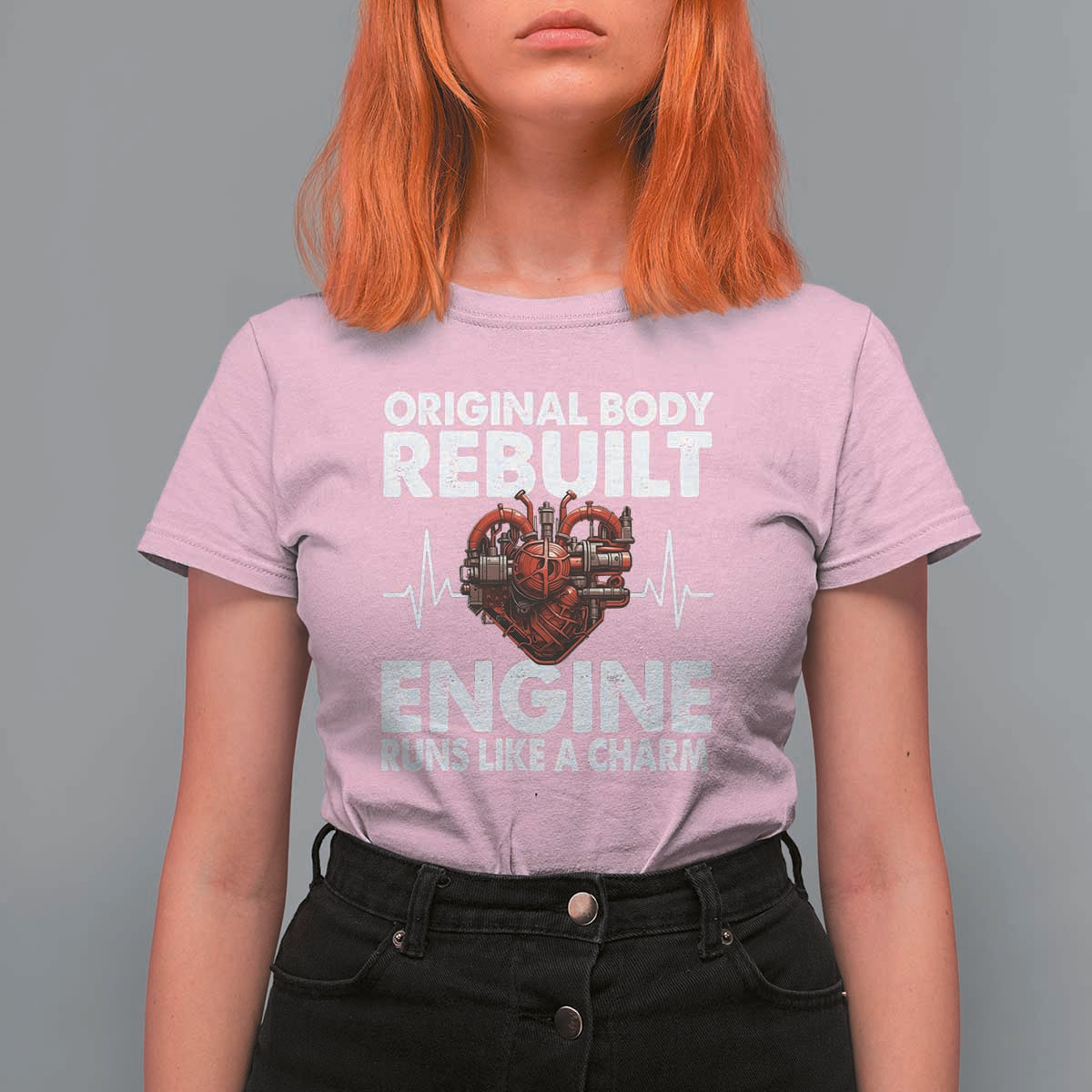 Open Heart Surgery T Shirt For Women Original Body Rebuilt Engine Runs Like A Charm