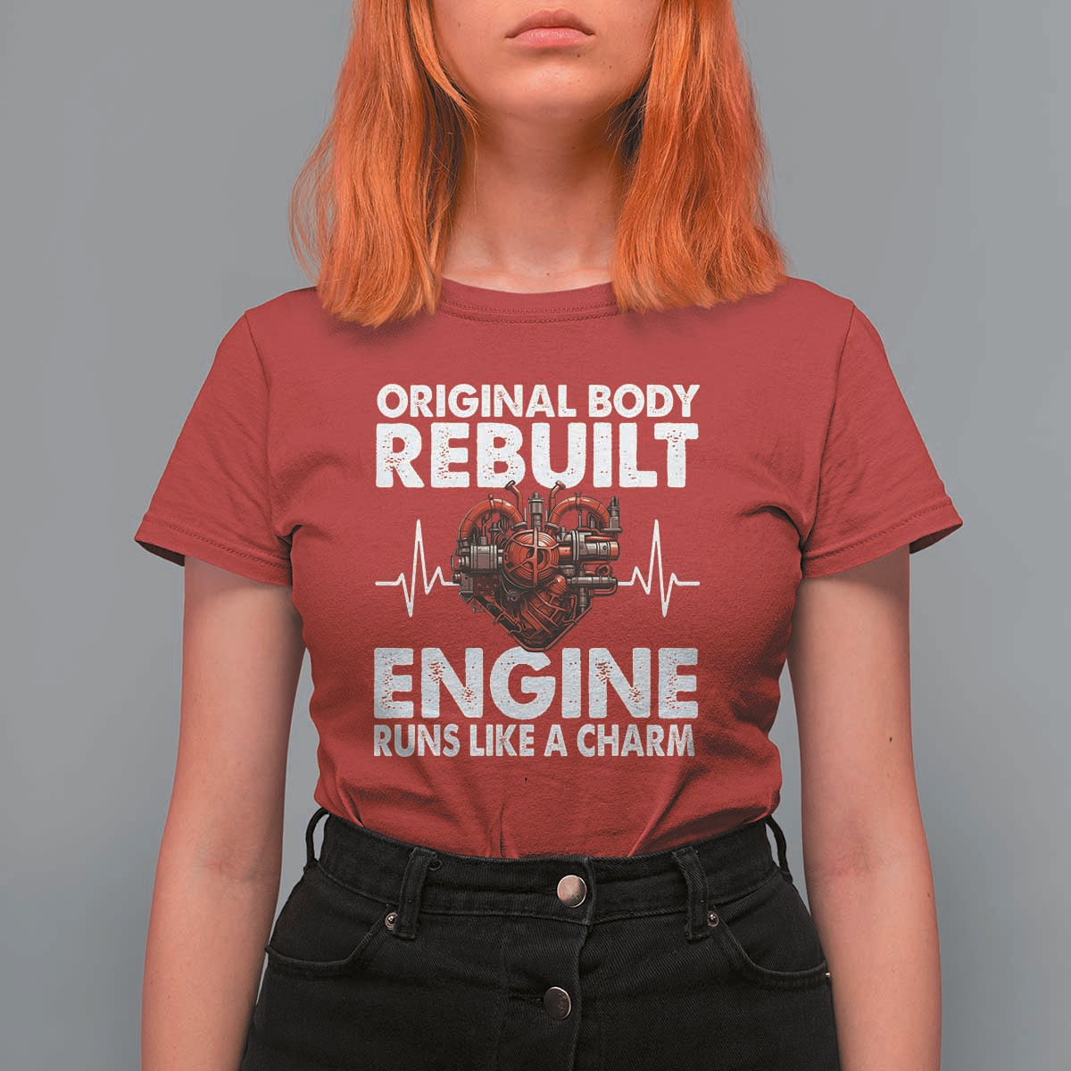 Open Heart Surgery T Shirt For Women Original Body Rebuilt Engine Runs Like A Charm