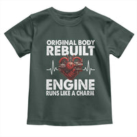 Open Heart Surgery Toddler T Shirt Original Body Rebuilt Engine Runs Like A Charm
