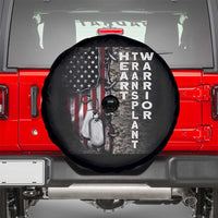 Heart Transplant Warrior Spare Tire Cover Surgery Survivor American Flag