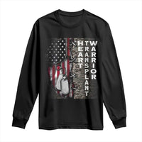Heart Transplant Warrior Long Sleeve Shirt Surgery Survivor American Flag