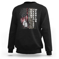 Heart Transplant Warrior Sweatshirt Surgery Survivor American Flag