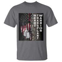 Heart Transplant Warrior T Shirt Surgery Survivor American Flag