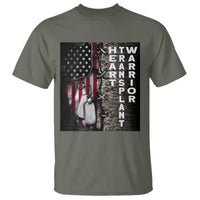 Heart Transplant Warrior T Shirt Surgery Survivor American Flag