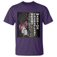 Heart Transplant Warrior T Shirt Surgery Survivor American Flag